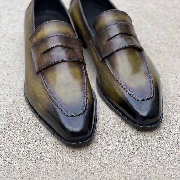 Size 45 handmade and hand painted loafer - Picture 3 of 3